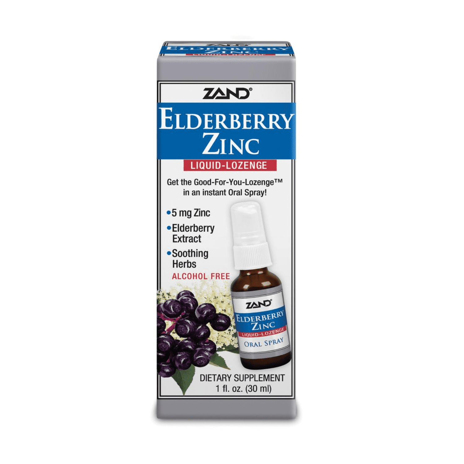 Zand Elderberry Zinc Liquid Lozenge 1oz