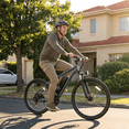 thumbnail image 2 of Hopepeak Racer 26" Adult Electric Bike, Mountain Ebike with up to 20MPH, 48V 7.8Ah Battery 350W Motor Peak 1000W Electric Bicycle,Unisex (Gray), 2 of 5