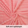 thumbnail image 3 of Ultra Soft Fuzzy Plush Toddler Bed Blanket, Warm and Lightweight Fleece Stripes Crib Throw Blanket, 30" x 40", Pink, 3 of 5