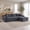 Gray, variant on Hosnnlie Corduroy Unframed Lounge Sofa Camel, Wide Chaise for Napping, Durable Abrasion-Resistant Fabric, for Vintage & Wabi-Sabi Homes