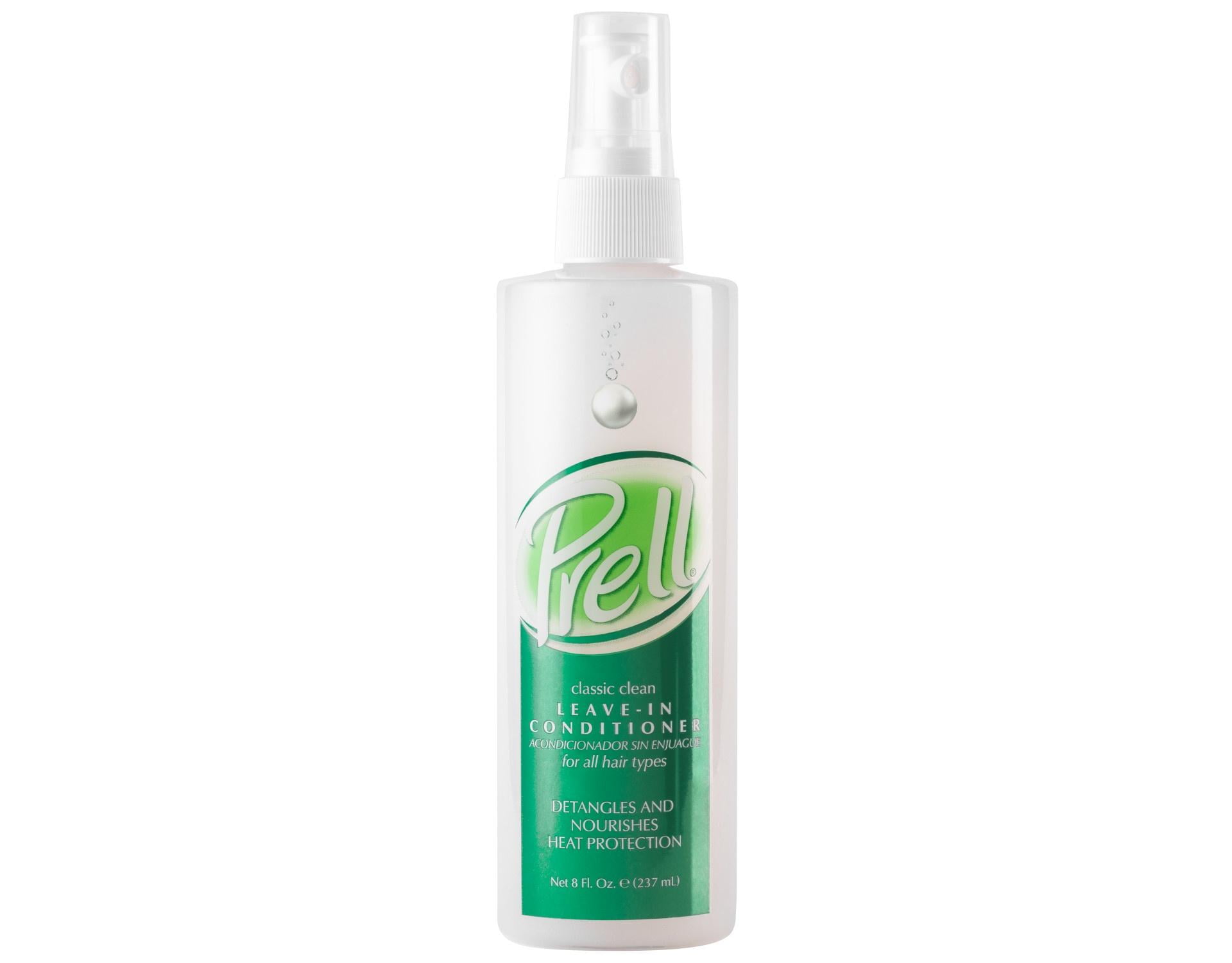 Prell Classic Clean Leave-in Conditioner, Detangles and Nourishes Heat Protection 8 fl. oz for All hair Types. - 6 Pack