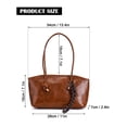 thumbnail image 4 of Deago Vintage Shoulder Bags for Women Y2k Fall Purse Top Handle Hobo Handbag PU Leather Tote Bag with Cute Pendant (Brown), 4 of 8