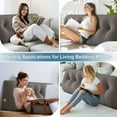 thumbnail image 7 of TOPCHANCES Large Bed Wedge Pillow, Headboard Triangular Backrest Reading Pillow with a Side Pocket(Grey, 59 x 7.8 x 20 inch), 7 of 7