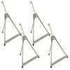 U.S. Art Supply 15" to 21" High Adjustable Aluminum Tabletop Display Easel (Pack of 4), Portable Artist Tripod Stand