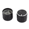 thumbnail image 3 of 5 Pcs 6mm Diameter Bulb Light Lamp Dimmer Control Rotary Knob Cap Black, 3 of 4