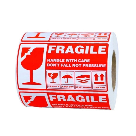 HLONK 300pcs Fragile Label Stickers Handle with Care Shipping Moving Stickers