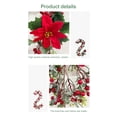 thumbnail image 4 of Simulación Navidad Rattan-Dragon Barba Fruta Roja Flor Navideña A05623, 4 of 12