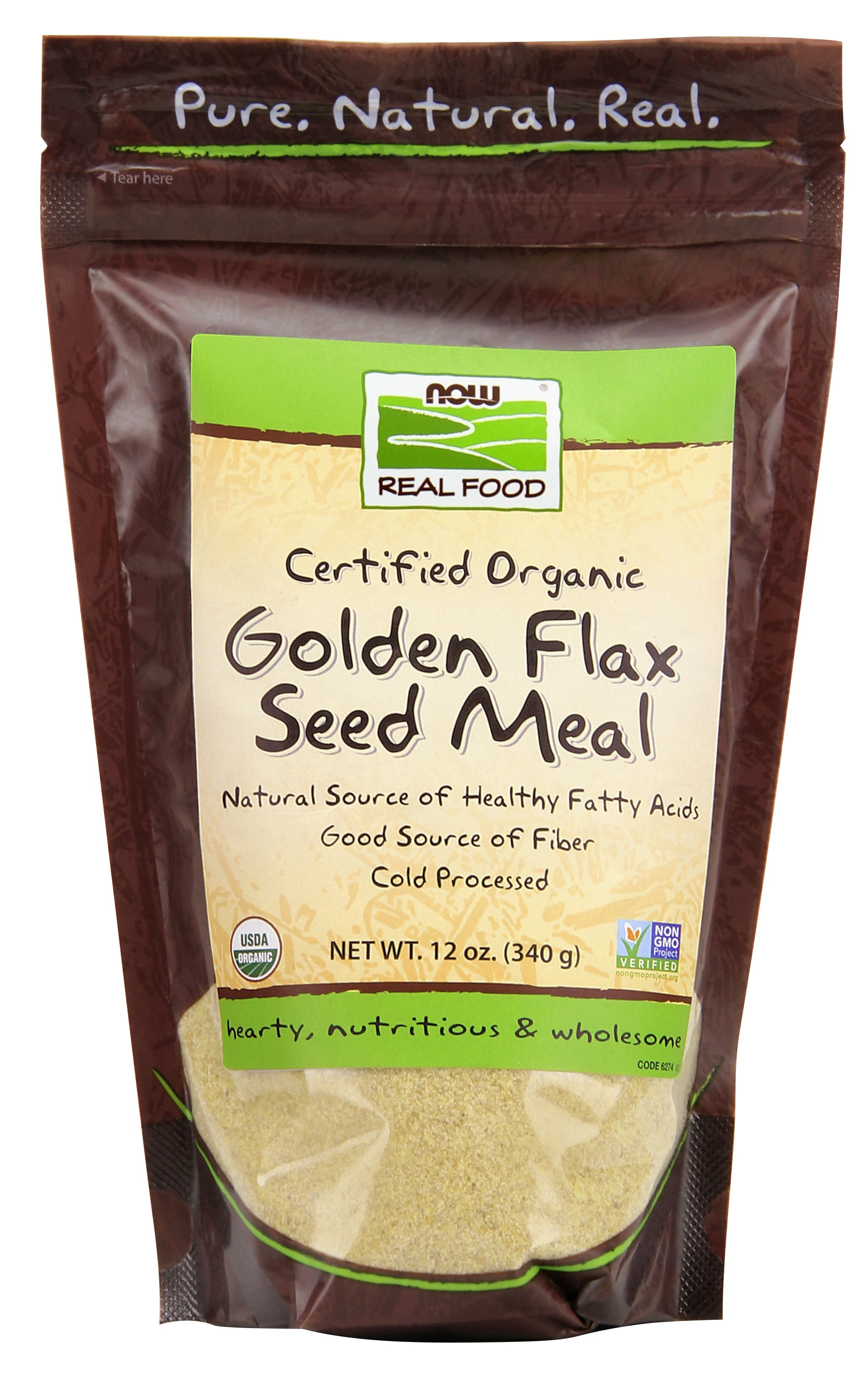 NOW Foods Golden Flax Meal 12 Oz