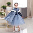 thumbnail image 3 of Costume de Neige Elsa pour Filles Robe de Princesse Fête d'Anniversaire d'Halloween Robe d'Hiver avec Cape, 3 of 4