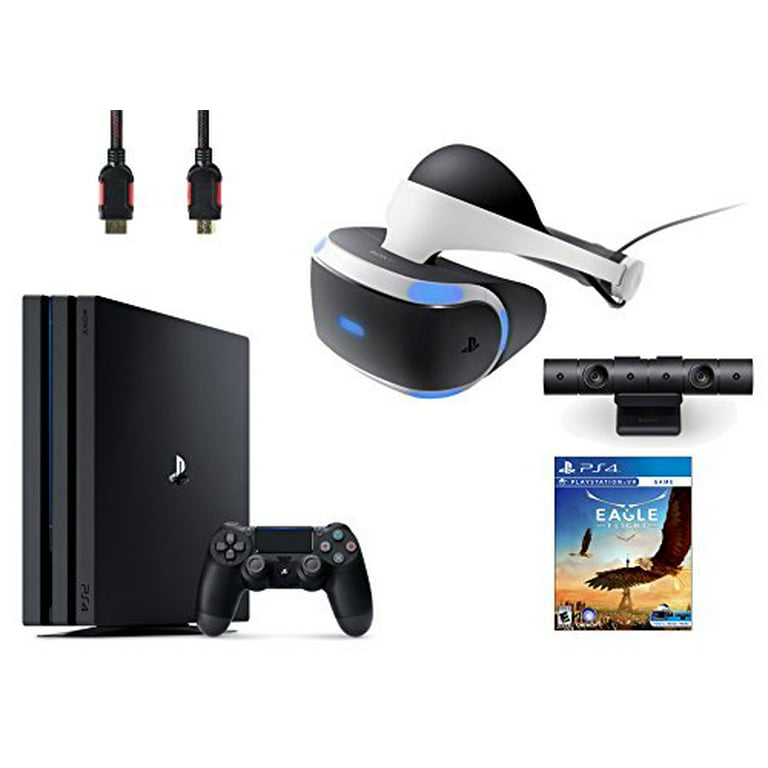 udskille Prevail ortodoks PlayStation VR Bundle 4 Items:VR Headset,Playstation Camera,PlayStation 4  Pro 1TB,VR Game Disc Eagle Flight VR - Walmart.com