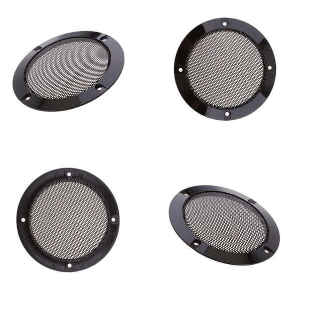 4x de Cubierta de Subwoofer de Parrillas Circulares de Rejilla de de 4 "para Altavoces Hugo Caja de la cubierta de las parrillas del altavoz