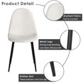 thumbnail image 6 of Homycasa Fabric Dining Chairs Set of 4-Beige, 6 of 6