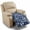 Blue Leaf, variant on FOR U DESIGNS Sparrow Cherry Blossom Moon Print Recliner Chair Covers Waterproof Recliner Cover for Dog Pets, Washable Non-Slip Reclining Chair Cover Furniture Protector for Living Room