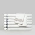 thumbnail image 4 of Chic Home Ardin 4-Piece Solid Color Cotton Sheet Set, Queen, Black, 4 of 5