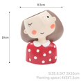 thumbnail image 2 of PENGXIANG Cute Girl Style Ceramic Succulent Pots  Field Snail Flowerpot  Sea Snail Cactus Bonsai Planter Container, 2 of 3