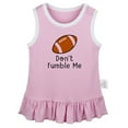 thumbnail image 1 of Don't Fumble Me Funny Dresses For Baby, Newborn Babies Skirts, Infant Princess Dress, 0-24M Kids Graphic Clothes (Pink Sleeveless Dresses, 12-18 Months), 1 of 4