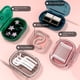 thumbnail image 4 of Qarigey Estuche portátil, caja de almacenamiento de tirantes, protector bucal, sello de plástico transparente con soporte de cuidado de los oídos Azul L, 4 of 6