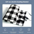 thumbnail image 3 of 12V Heated Fleece Car Blanket with 4-Temperature Gears (35-55°C) & 6-Timer Settings (10-60 Mins), Portable Overheat Protection Travel Throw for Winter Car, Truck, SUV, RV, Camping, 100x60cm, Grey, 3 of 4