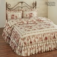 thumbnail image 2 of Heirloom Rose 3-Piece King Bed Set, Vintage, Classic Floral Bedspread with Two Shams, 2 of 5