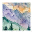 thumbnail image 4 of Acheng Mountain Range Trees Cloudy Sky Square Tablecloth with Elastic Edge 100% Polyester Fiber 52*52, 4 of 8