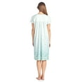 thumbnail image 3 of Casual Nights Women's Flowery Short Sleeve Nightgown, 3 of 5