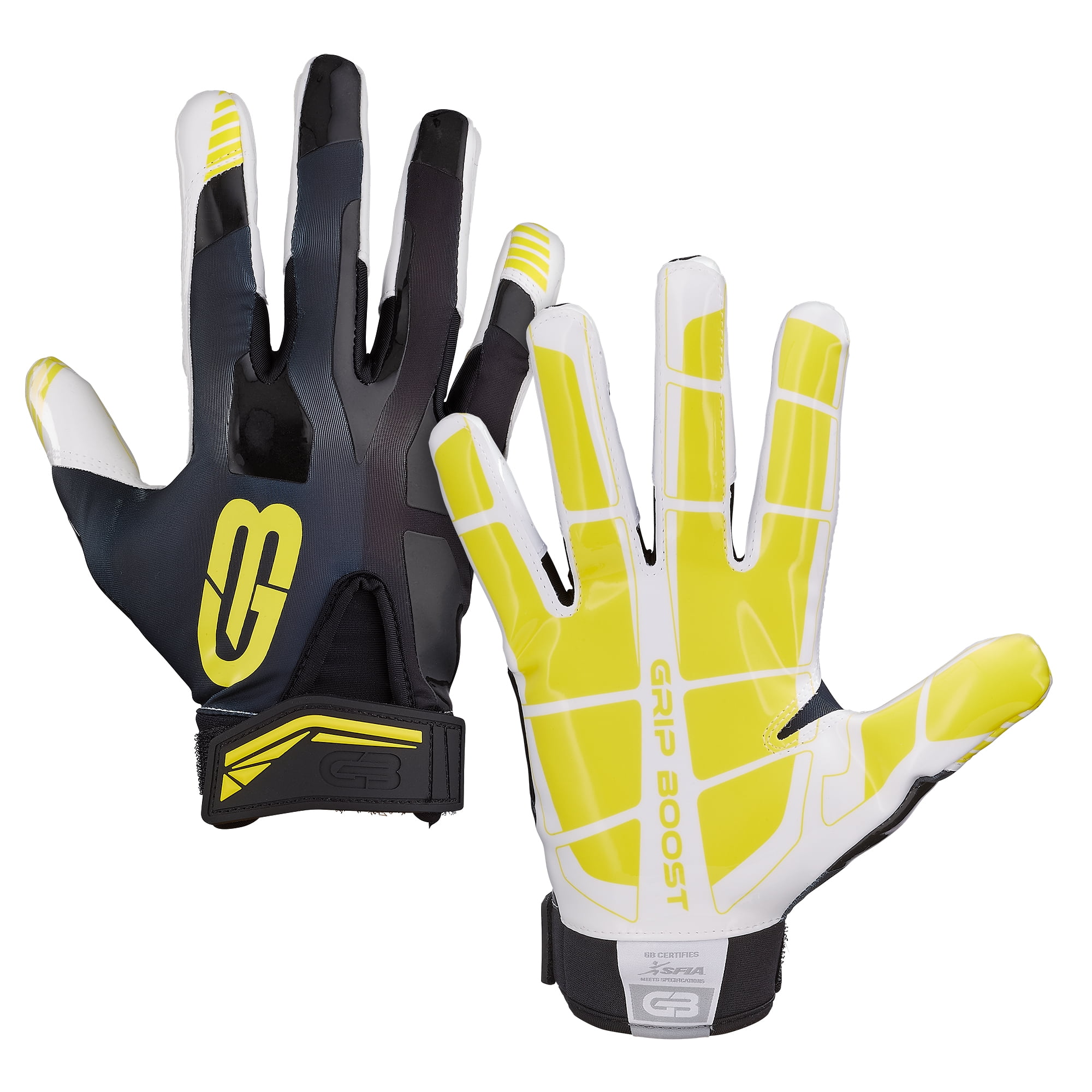 Grip Boost Stealth Dual Color Football Gloves Boys Youth Sizes 