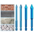 thumbnail image 1 of Juego de brocas para azulejos de 4 piezas, acero excéntrico, piezas de herramientas eléctricas de perforación de alta resistencia, juego de brocas DYNWAVEMX Brocas para azulejos, 1 of 8