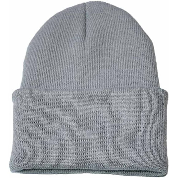 Chapeau de tête de couverture unisexe bonnet - gris clair