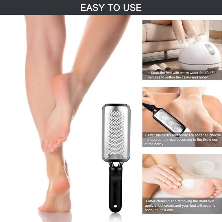 Foot Rasp Foot File and Foot Scrubber. Best Pedicure Tools Callus Remover for Feet , Feet Scrubber Dead Skin& Foot Care Can Be used on Both Wet and