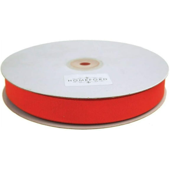 Solid Grosgrain Ribbon, 5/8-Inch, 50 Yards, Coral