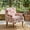 Floral Red, variant on Aukfa Tufted Accent Chair, Mid Century Modern Linen Armchair with Nailhead Trim & Rubber Wood Legs for Small Spaces,Gray