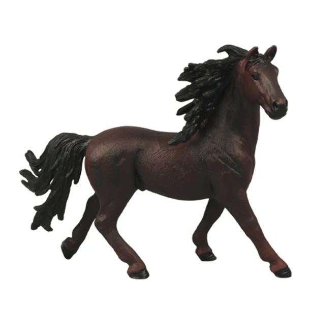 Caballo de simulación sólido, modelo de juguete, cuarto de caballo, accesorios de escena de potro blanco, juguete de educación temprana para niños