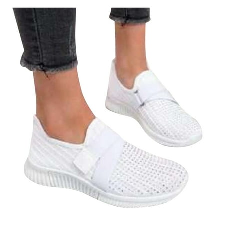 Mepaouo Casual Shoes for Women Memory Foam Slip on Walking Shoes Lightweight Penny Loafers
