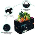 thumbnail image 3 of Constellation Portable Reusable Collapsible Bucket Picnic Basket Grocery Baskets Storage Bag Large Capacity Oxford Cloth Foldable Bucket, 3 of 7