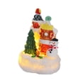 thumbnail image 4 of Figura de muñeco de nieve de Navidad con luz LED Perfecl casa luminosa escena de nieve navideña 8,5 cm x 5,5 cm, 4 of 8