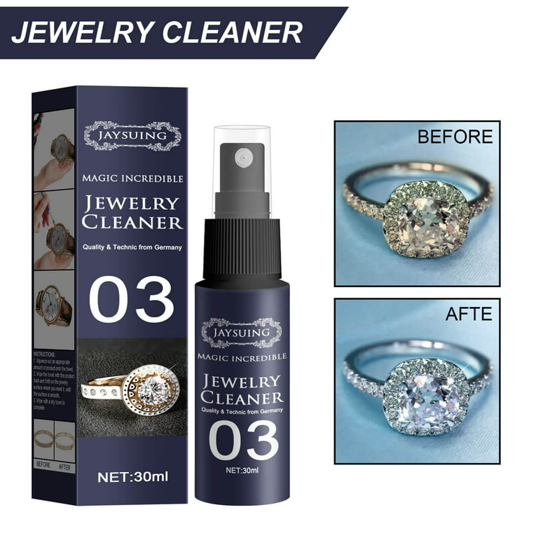 2-Pack Ultrasonic Jewelry Cleaner Solution for Gold, Platinum, Diamond Free  SHIP