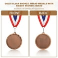thumbnail image 4 of Uxcell Award Medal, Prize Medal Winner Award with Neck Ribbon for Competitions Bronze, 4 of 7