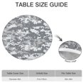 thumbnail image 6 of Gray White Camo Pixel Pattern Round Fitted Tablecloth with Elastic Edge,Dining Table Cover Waterproof,Outdoor Round Tablecloth for Camping,Dining,Indoor and Outdoor, 6 of 7
