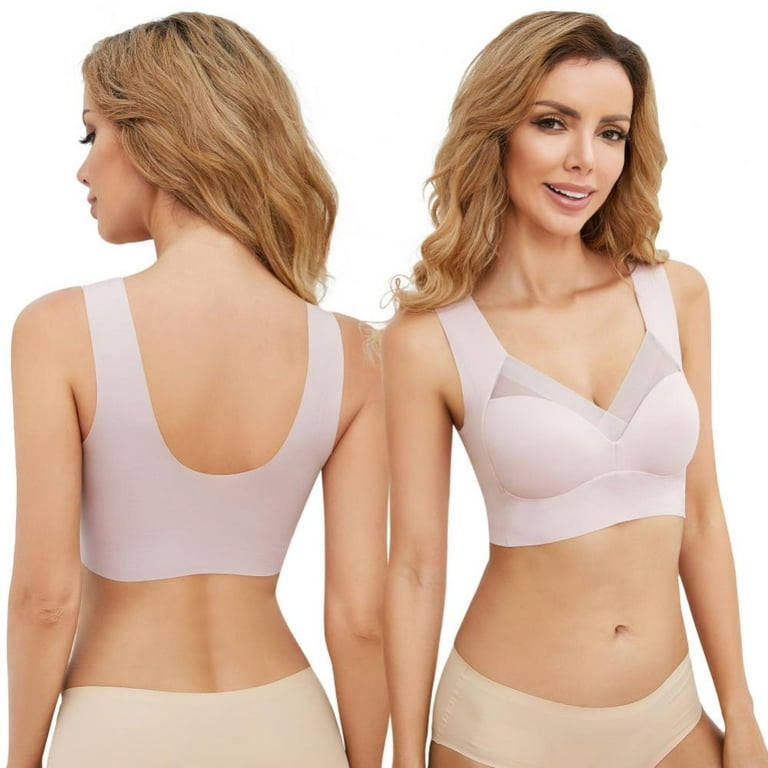 Women's Push Up Womens Bras Full-Coverage Comfortable Smoothing Wireless  Seamless Comfy No Show T-Shirt Bra Sexy Soft