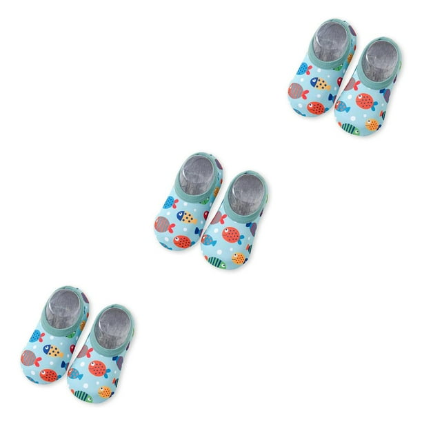 Greeniant 1 par de zapatillas deportivas de nailon para niños pequeños, suela de silicona, zapatos de natación para niños y niñas, botas de Type1 NO1