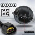 thumbnail image 6 of H13 9008 LED Headlight Bulbs Kit Super Bright High/Low Beam 6000K White Plug and Play 2 Pack, 6 of 8