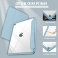 thumbnail image 6 of iPad 9th Generation Case 2021/iPad 8th Generation Case 2020 10.2 Inch with Pencil Holder, iPad 7th Gen 2019 Case with Clear Transparent Back, Auto Wake/Sleep Cover (Light Blue), 6 of 14