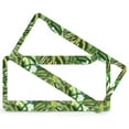 thumbnail image 2 of Tropical Banana Palm Monstera Leaves License Plate Frames 2 Pieces Hawaiian Flower Auto Decorative Frames Cars Protector Cover Holder for Women Men Aluminum License Plate Cover, 2 of 6