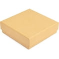 thumbnail image 5 of Prestige & Fancy Luxury Kraft Jewelry Boxes, Cotton-Filled Cardboard Gift Boxes with Lids for Bracelets, Earrings, and Small Accessories, 3.5 x 3.5 x 1 in, 6-Pack, 5 of 8