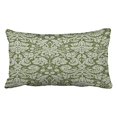thumbnail image 1 of RYLABLUE Decorative Dark Green Floral Pattern Throw Pillow Home Decorative Pillow Case Covers Size 20x30 inches Two Side, 1 of 1