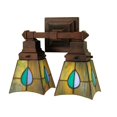 thumbnail image 2 of 31230 Meyda 12"W Mackintosh Leaf 2 Lt Wall Sconce.609, 2 of 2