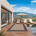 thumbnail image 3 of Black Brown Greek Key Outdoor Rug for Patio/Deck/Porch, Non-Slip Large Area Rug 3 x 5 Ft, Geometric Greece Ancient Farmhouse Geo Indoor Outdoor Rugs Washable Area Rugs, Camping Rug Carpet Runner, 3 of 8