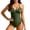 Army Green, variant on Bathing Suit for Women One-Piece Swimsuits Hollow out Crossed Wrap Tie Back Swimming Sets Summer Swimwear