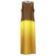 thumbnail image 3 of WILLBEST Maxi Vestidos de Mujer Vestido Largo Informal de Lino sin Mangas con Abertura y Degradado Teñido Anudado para Mujer Grande, 3 of 3