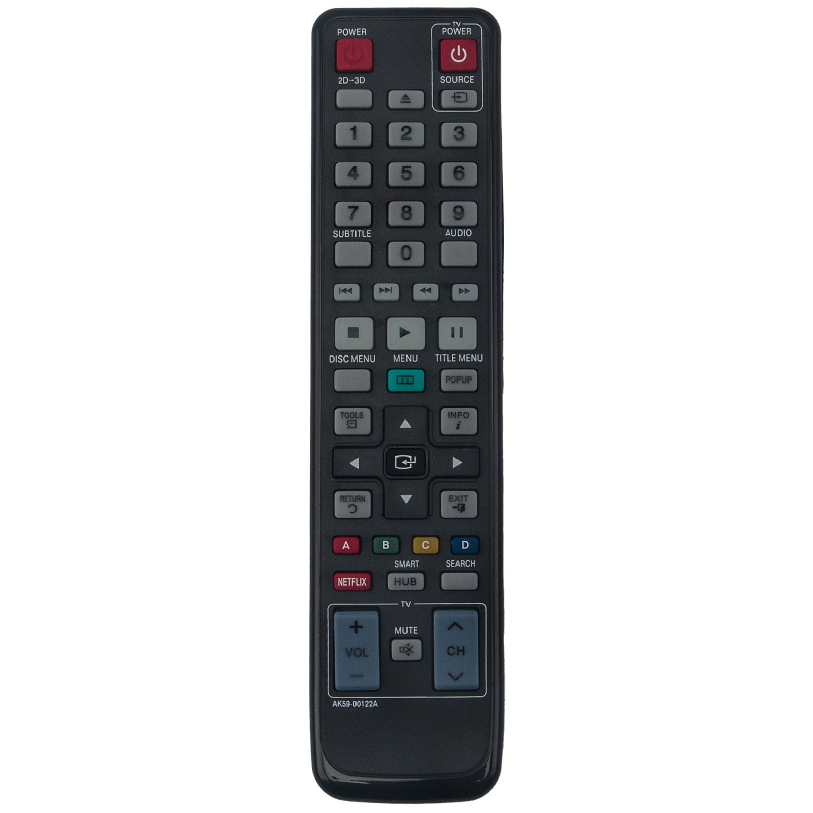 AK5900122A Replaced Remote Control for Samsung TV DVD AK5900122A